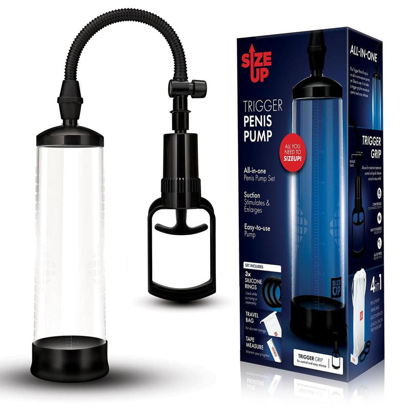 Size Up Trigger Penis Pump - Clear Penis Pump Xgen Products